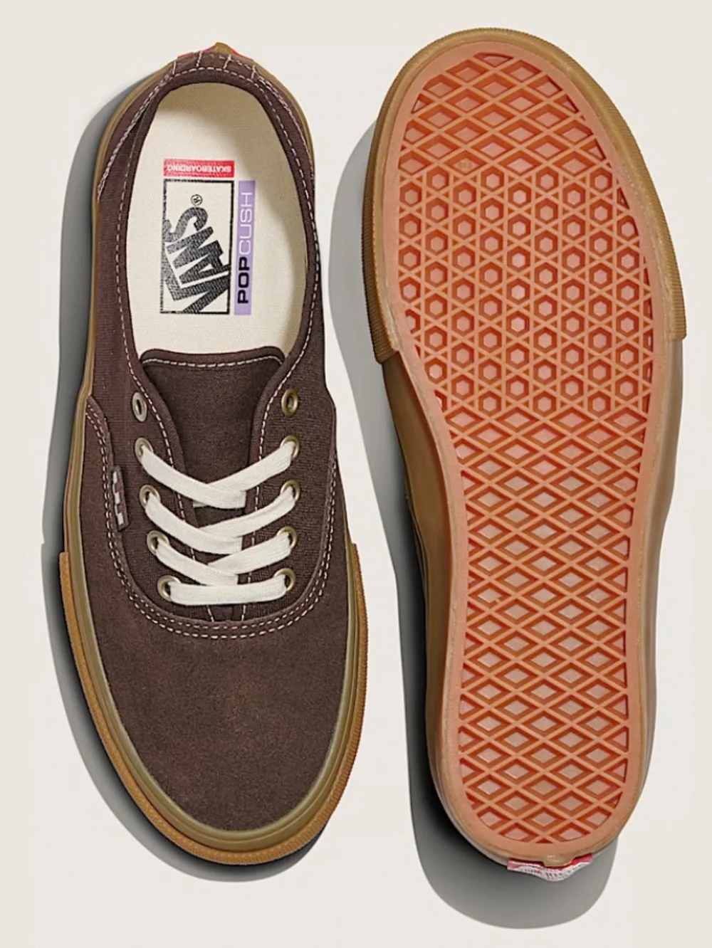 Vans Skate Authentic Brown Canvas/Gum Skater Sneakers Men’s Size 10.5 (NWOT)
